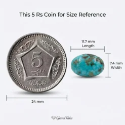 Alternative view of Natural Turquoise Stone – Shajri Feroza from Iran