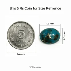 Alternative view of Natural Turquoise Stone – Shajri Feroza from Iran