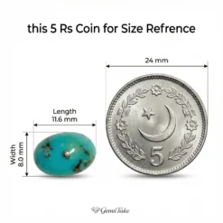 Alternative view of Natural Turquoise Stone – Shajri Feroza
