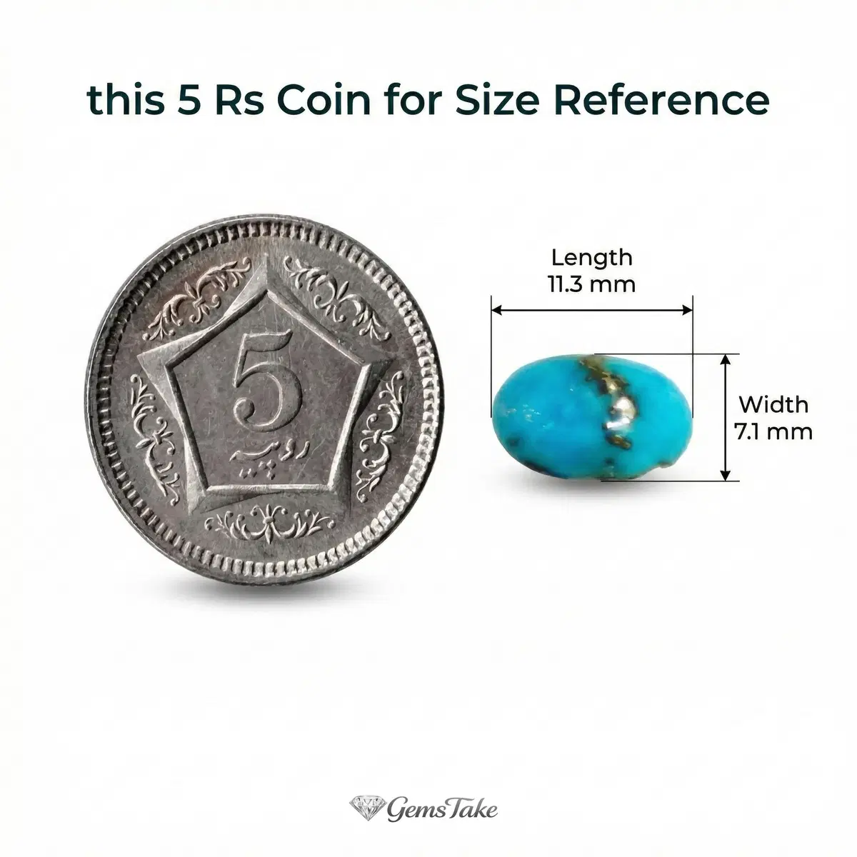 Natural Turquoise Stone – Shajri Feroza 3 Natural Turquoise Stone – Shajri Feroza - Image 2